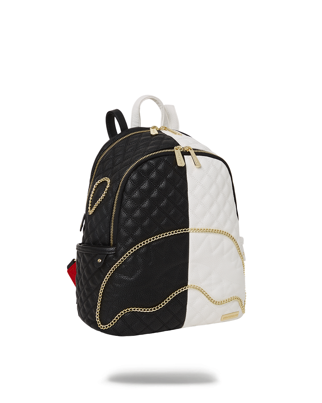 SPRAYGROUND LEVELED UP SPLIT QUILT SHARK SAVAGE BACKPACK