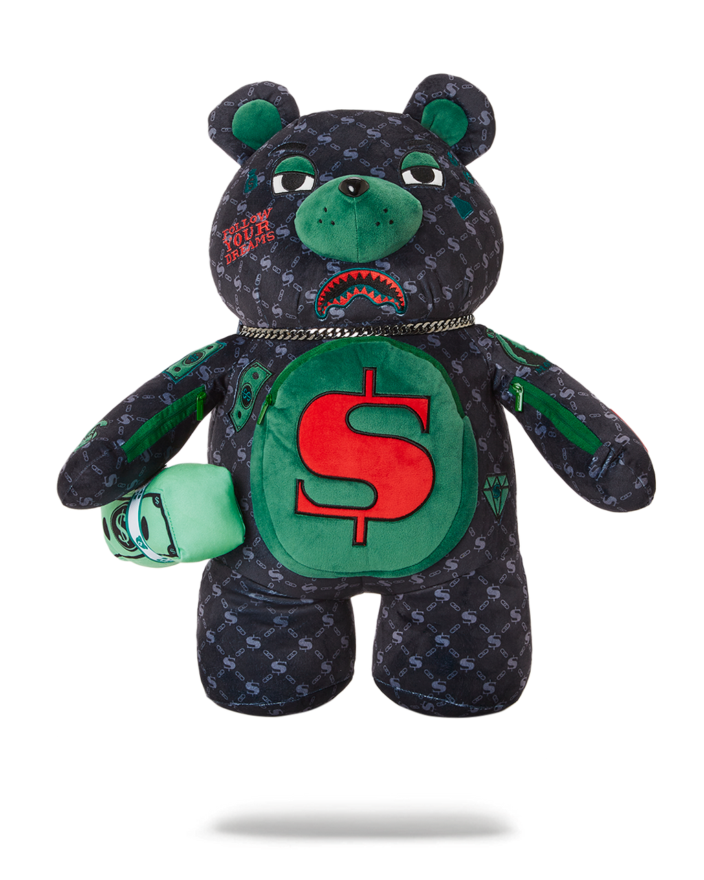 SPRAYGROUND DINERO MONEYBEAR TEDDYBEAR BACKPACK