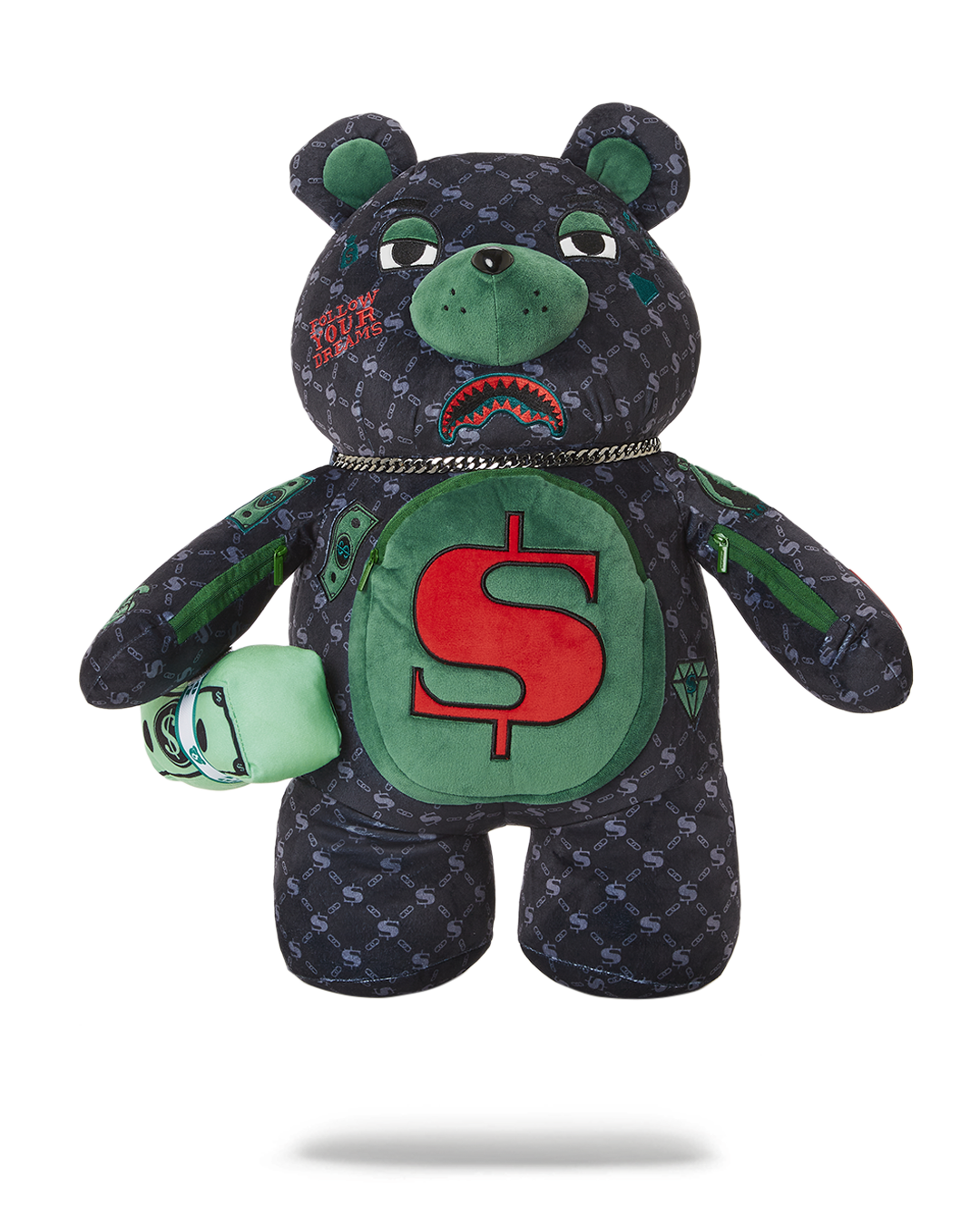 SPRAYGROUND DINERO MONEYBEAR TEDDYBEAR BACKPACK