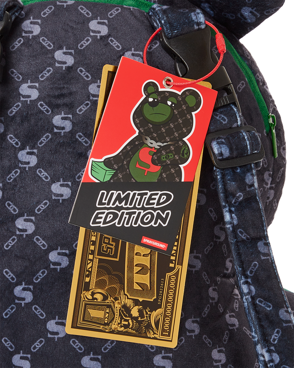 SPRAYGROUND DINERO MONEYBEAR TEDDYBEAR BACKPACK