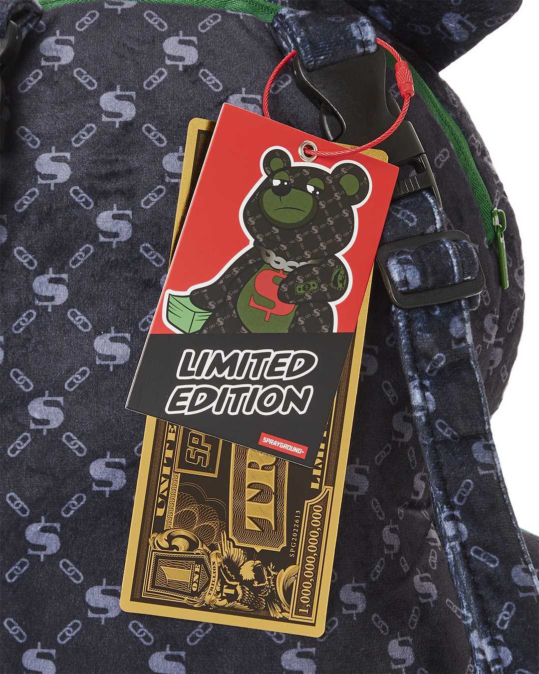 SPRAYGROUND DINERO MONEYBEAR TEDDYBEAR BACKPACK