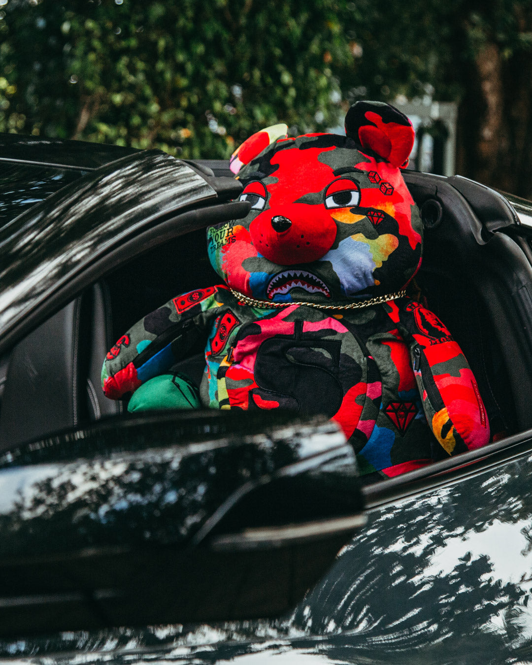 SPRAYGROUND CAMOBURST MONEYBEAR TEDDYBEAR BACKPACK