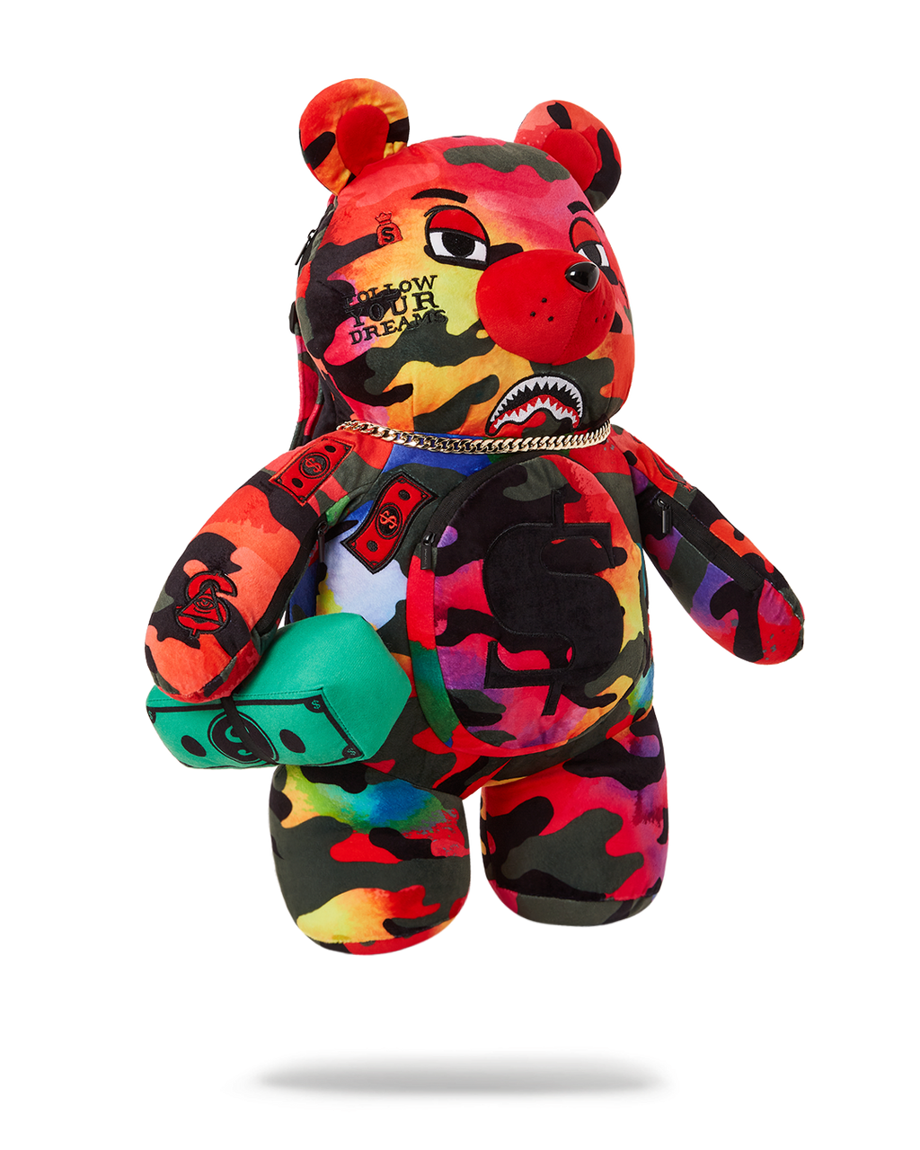 SPRAYGROUND CAMOBURST MONEYBEAR TEDDYBEAR BACKPACK