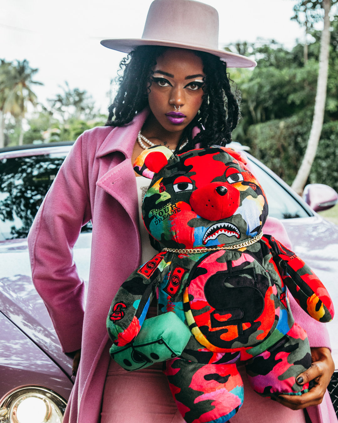 SPRAYGROUND CAMOBURST MONEYBEAR TEDDYBEAR BACKPACK