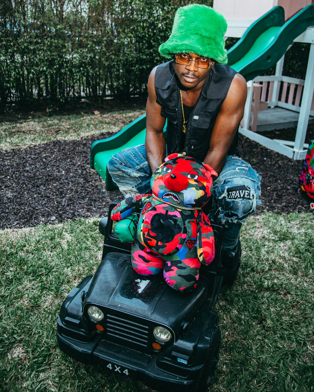 SPRAYGROUND CAMOBURST MONEYBEAR TEDDYBEAR BACKPACK