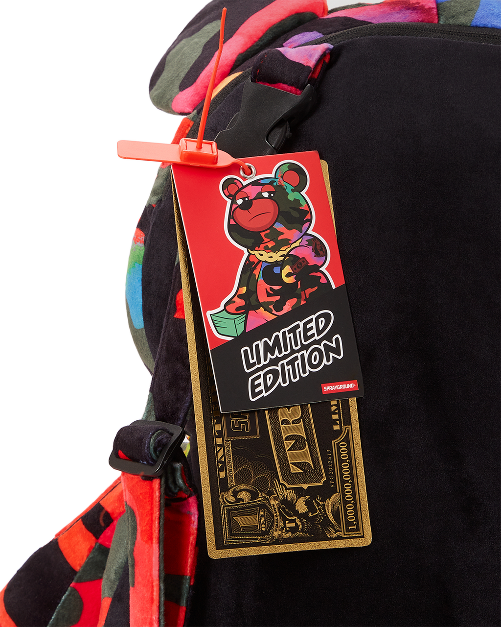 SPRAYGROUND CAMOBURST MONEYBEAR TEDDYBEAR BACKPACK