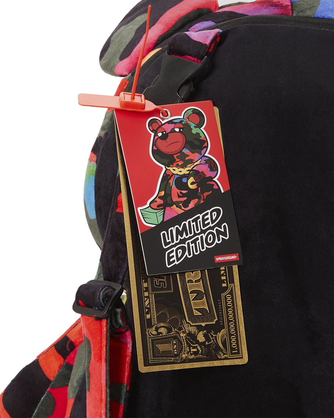 SPRAYGROUND CAMOBURST MONEYBEAR TEDDYBEAR BACKPACK