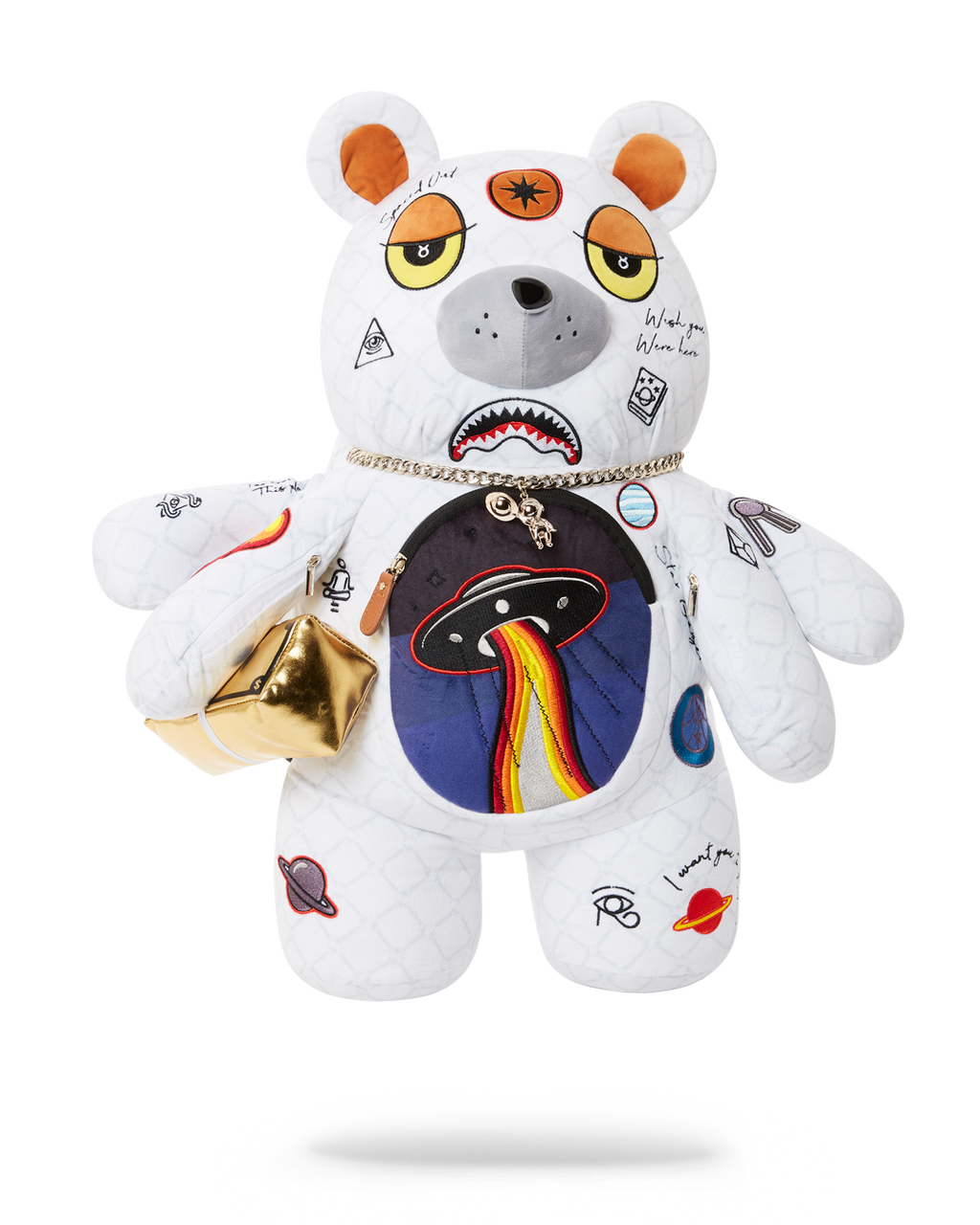 SPRAYGROUND UFO SPACED OUT MONEYBEAR TEDDYBEAR BACKPACK