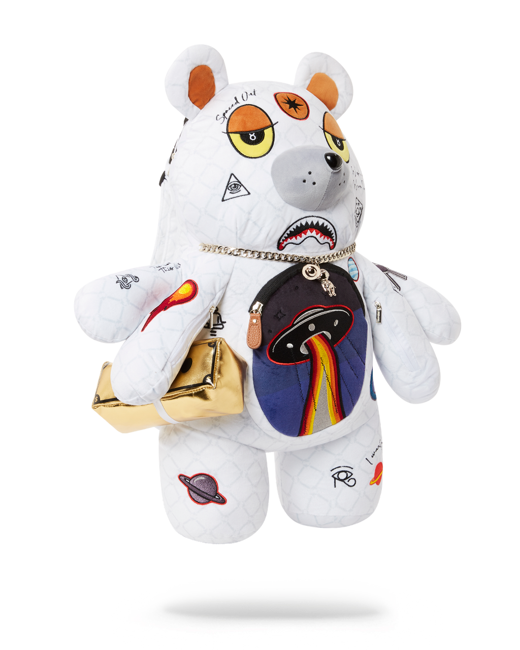 SPRAYGROUND UFO SPACED OUT MONEYBEAR TEDDYBEAR BACKPACK