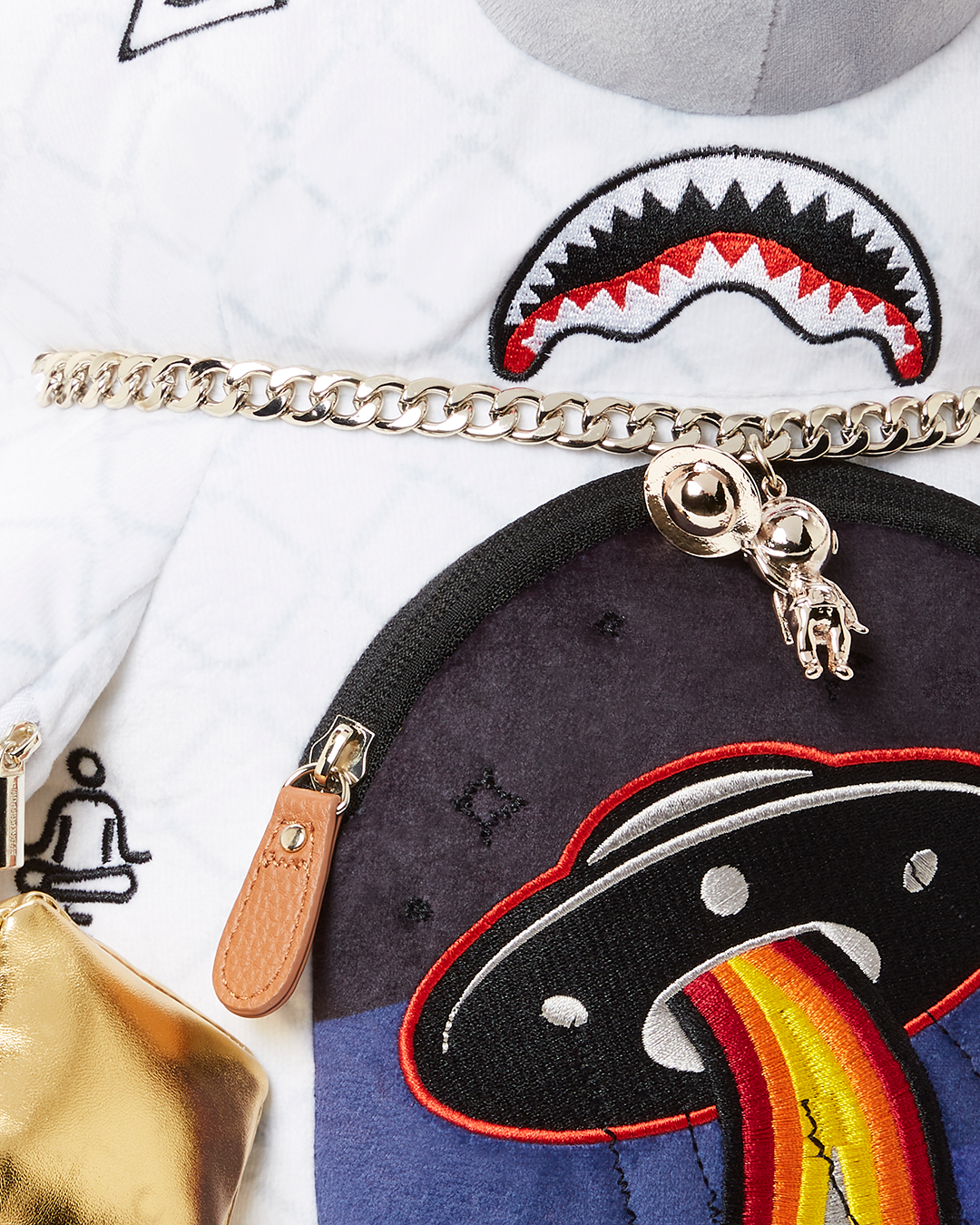 SPRAYGROUND UFO SPACED OUT MONEYBEAR TEDDYBEAR BACKPACK