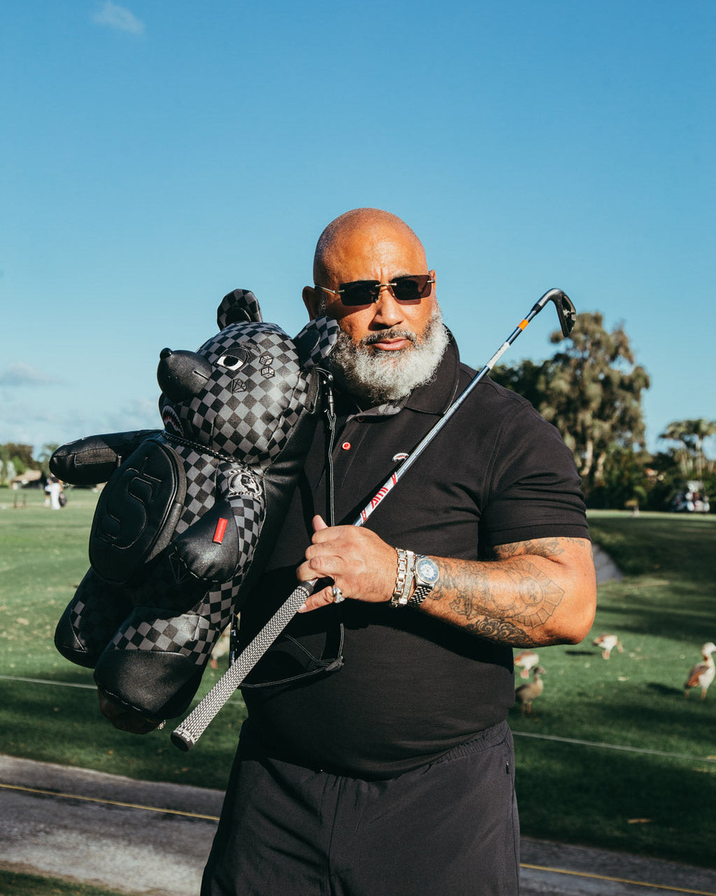 SPRAYGROUND HENNY AIIR TO THE THRONE MONEYBEAR TEDDYBEAR BACKPACK