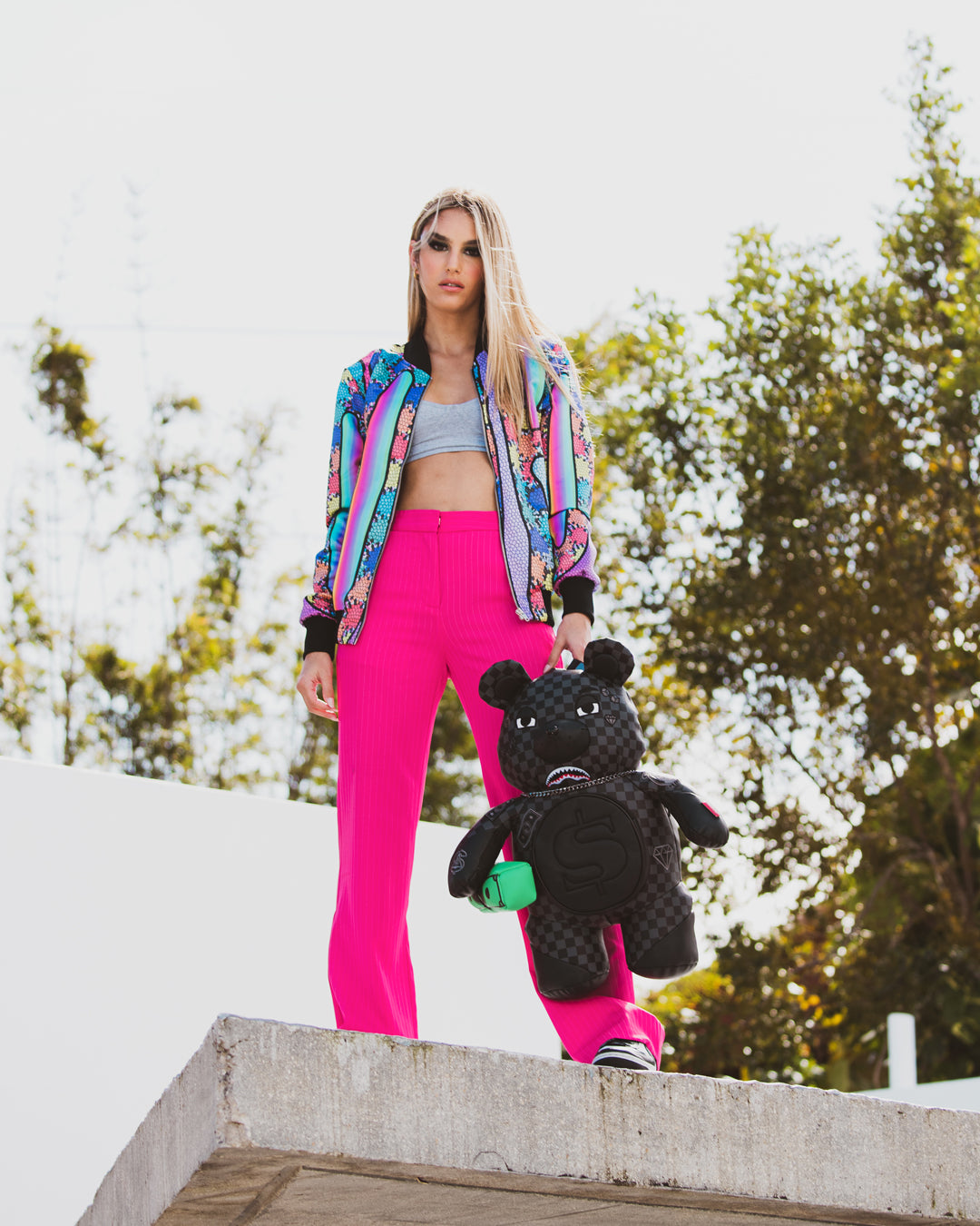 SPRAYGROUND HENNY AIIR TO THE THRONE MONEYBEAR TEDDYBEAR BACKPACK