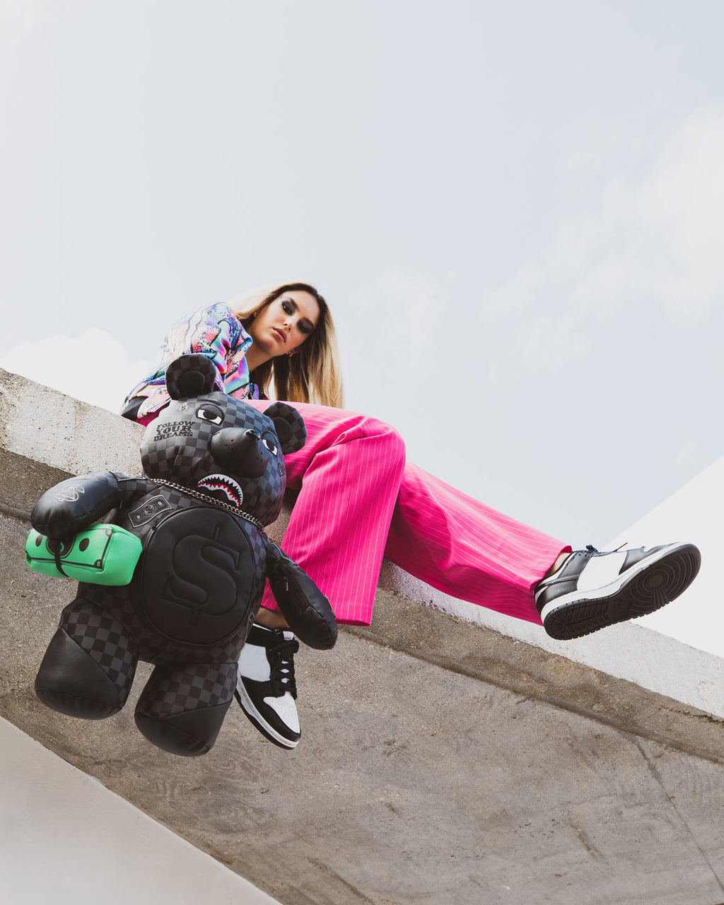 SPRAYGROUND HENNY AIIR TO THE THRONE MONEYBEAR TEDDYBEAR BACKPACK