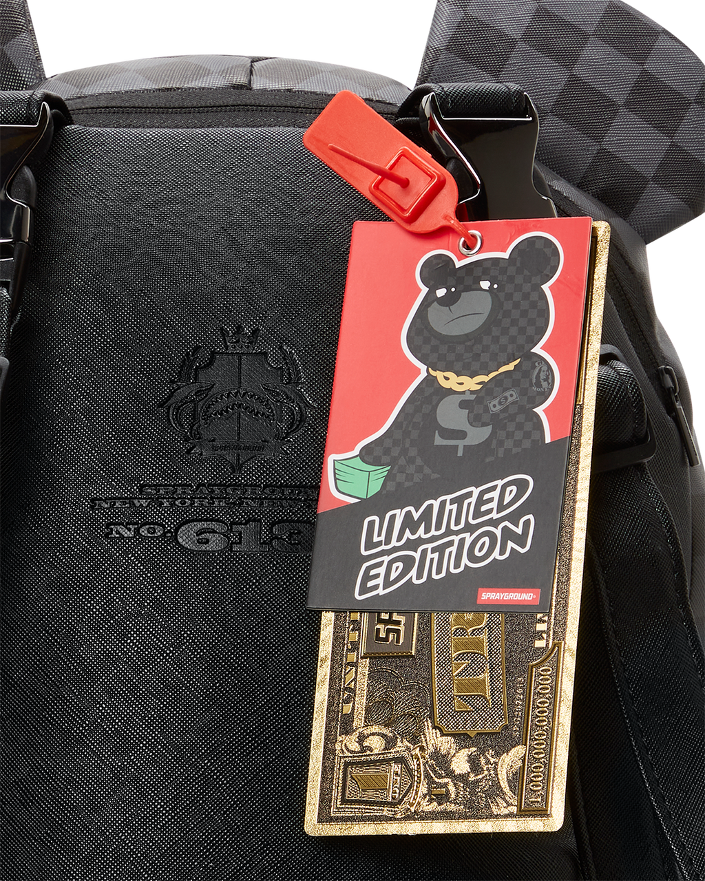 SPRAYGROUND HENNY AIIR TO THE THRONE MONEYBEAR TEDDYBEAR BACKPACK