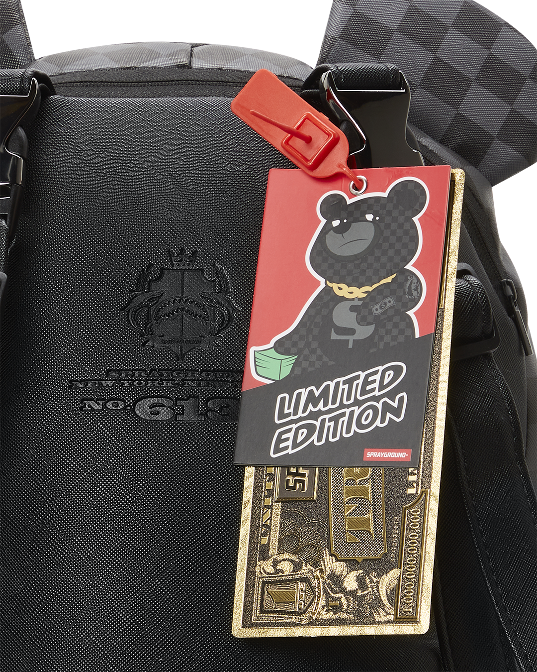 SPRAYGROUND HENNY AIIR TO THE THRONE MONEYBEAR TEDDYBEAR BACKPACK