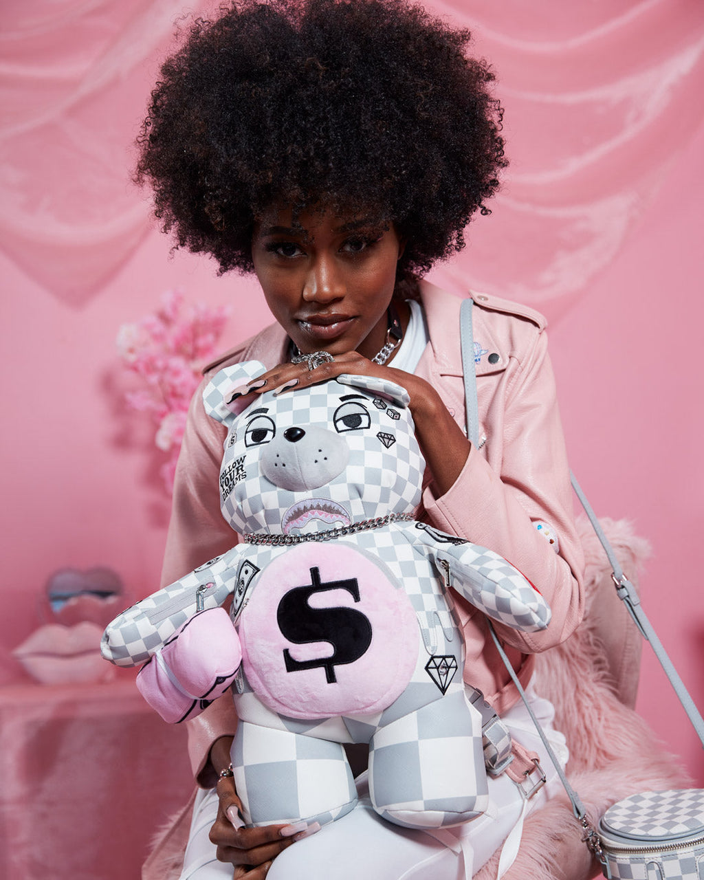 SPRAYGROUND XTC LA PALAIS MEDIUM MONEYBEAR TEDDYBEAR BACKPACK