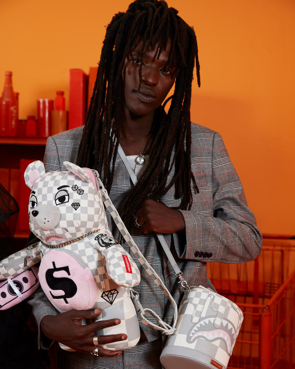 SPRAYGROUND XTC LA PALAIS MEDIUM MONEYBEAR TEDDYBEAR BACKPACK