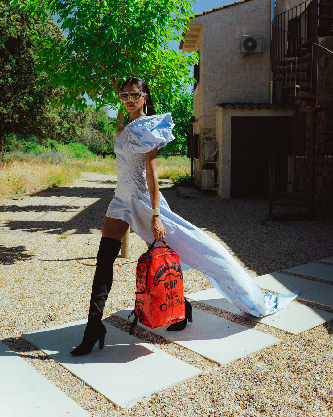 SPRAYGROUND RIP ME OPEN (RED) (VINYL)