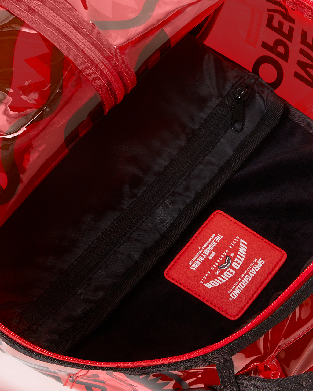 SPRAYGROUND RIP ME OPEN (RED) (VINYL)