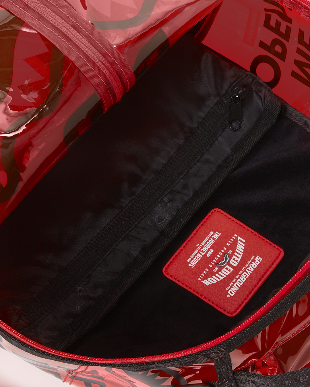 SPRAYGROUND RIP ME OPEN (RED) (VINYL)
