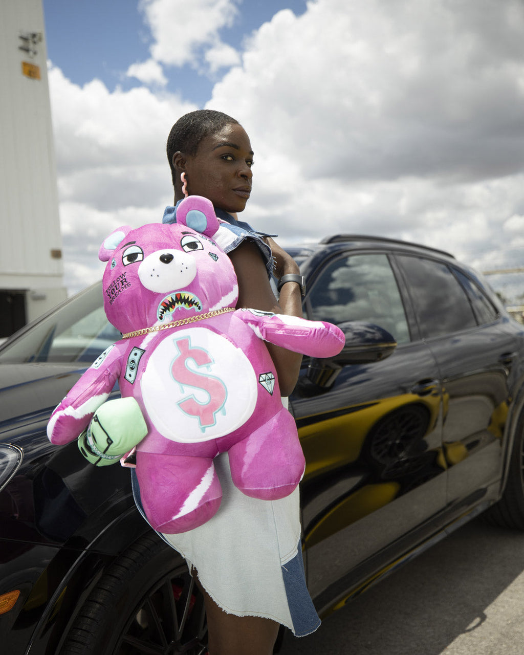 SPRAYGROUND PINK PUNK MONEYBEAR TEDDYBEAR BACKPACK