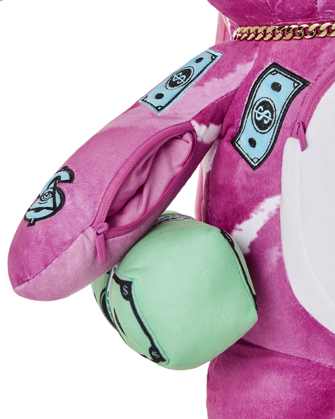 SPRAYGROUND PINK PUNK MONEYBEAR TEDDYBEAR BACKPACK