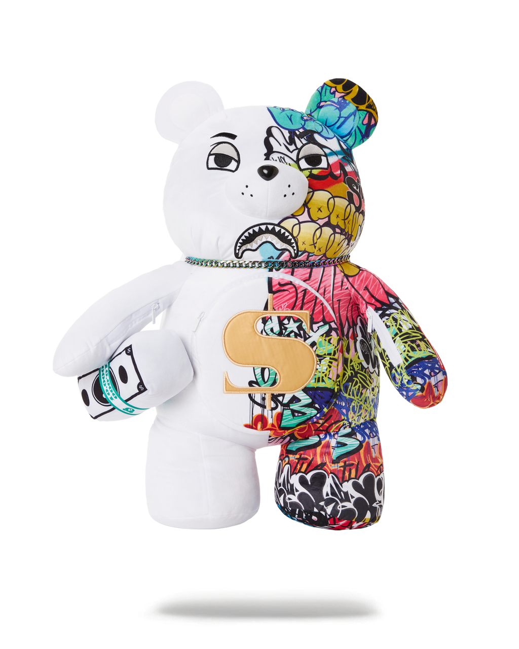 SPRAYGROUND HALF GRAFF MONEYBEAR TEDDYBEAR BACKPACK