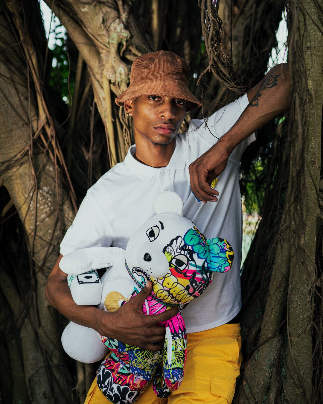 SPRAYGROUND HALF GRAFF MONEYBEAR TEDDYBEAR BACKPACK