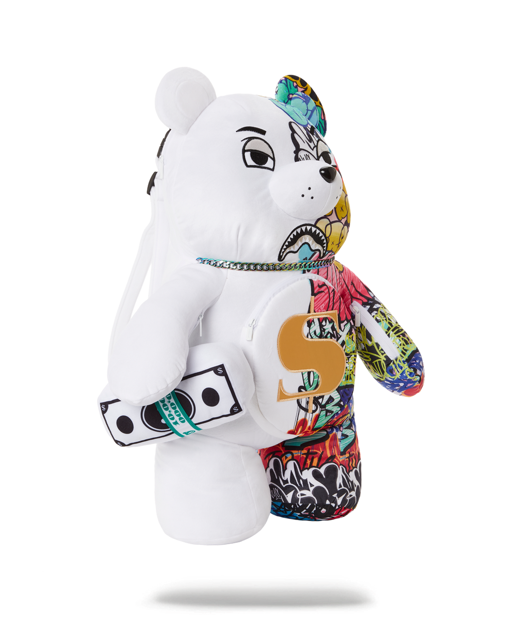 SPRAYGROUND HALF GRAFF MONEYBEAR TEDDYBEAR BACKPACK