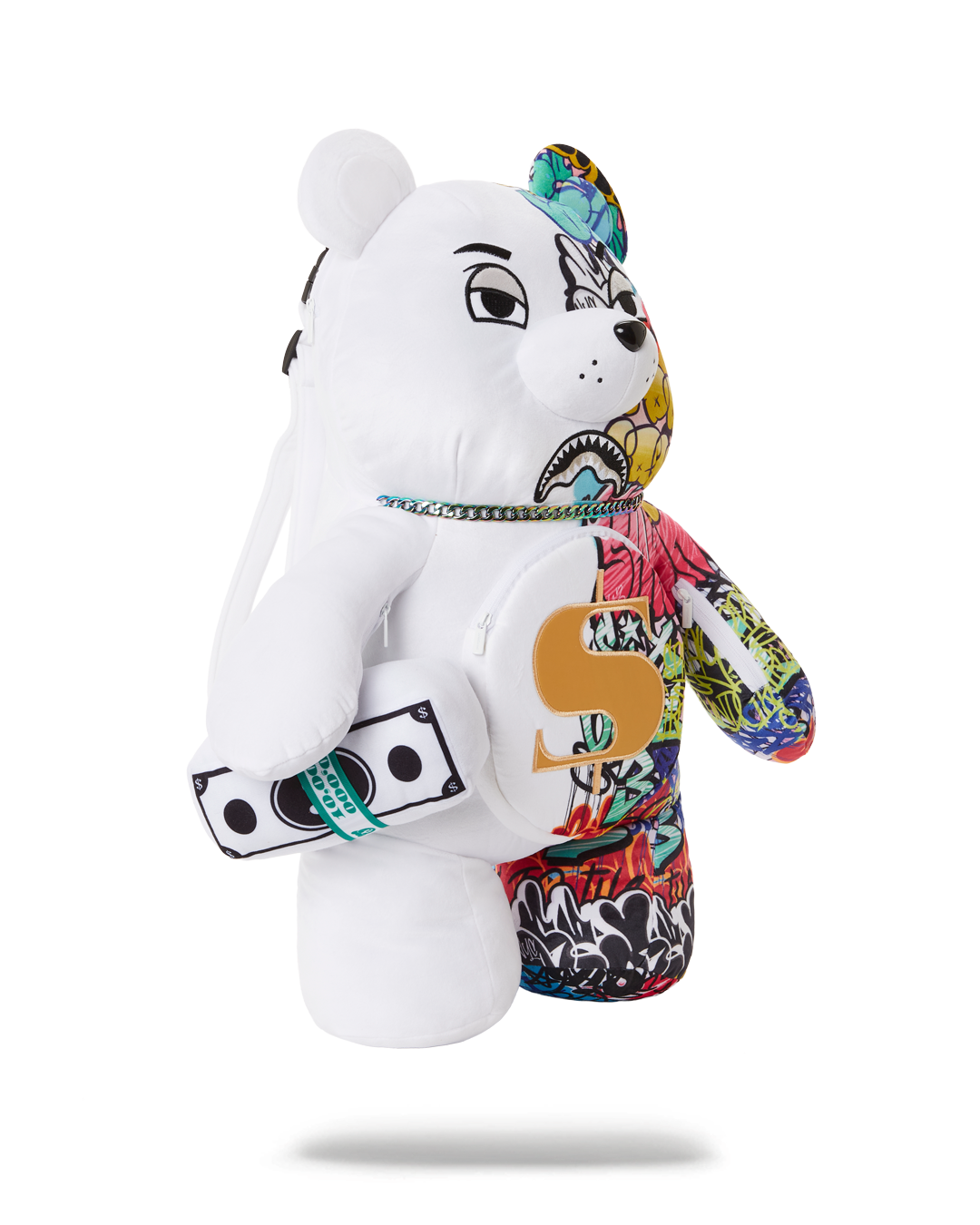 SPRAYGROUND HALF GRAFF MONEYBEAR TEDDYBEAR BACKPACK