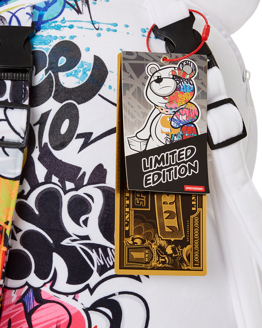 SPRAYGROUND HALF GRAFF MONEYBEAR TEDDYBEAR BACKPACK