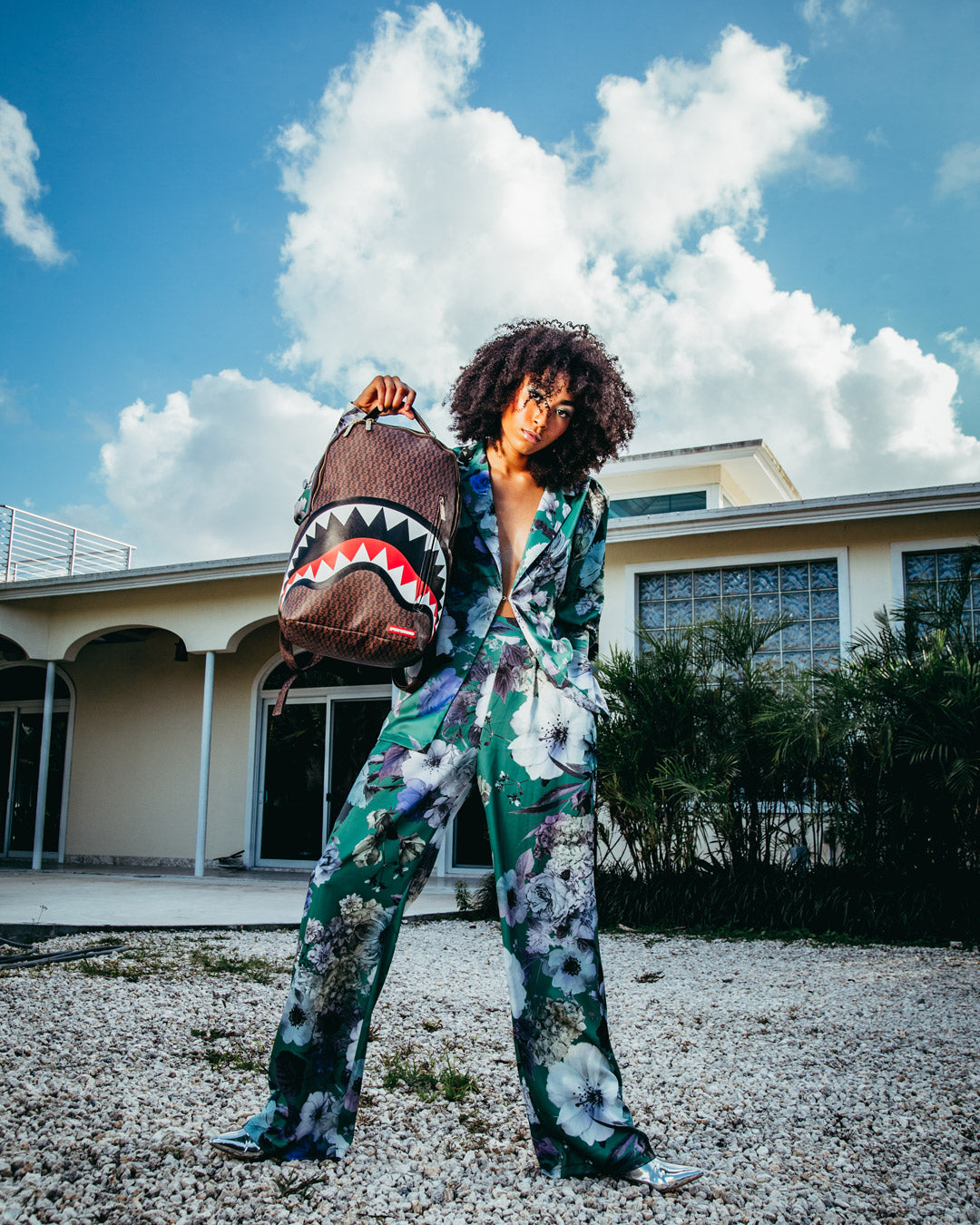 SPRAYGROUND CASHIN CHECKS BACKPACK (DLXV)
