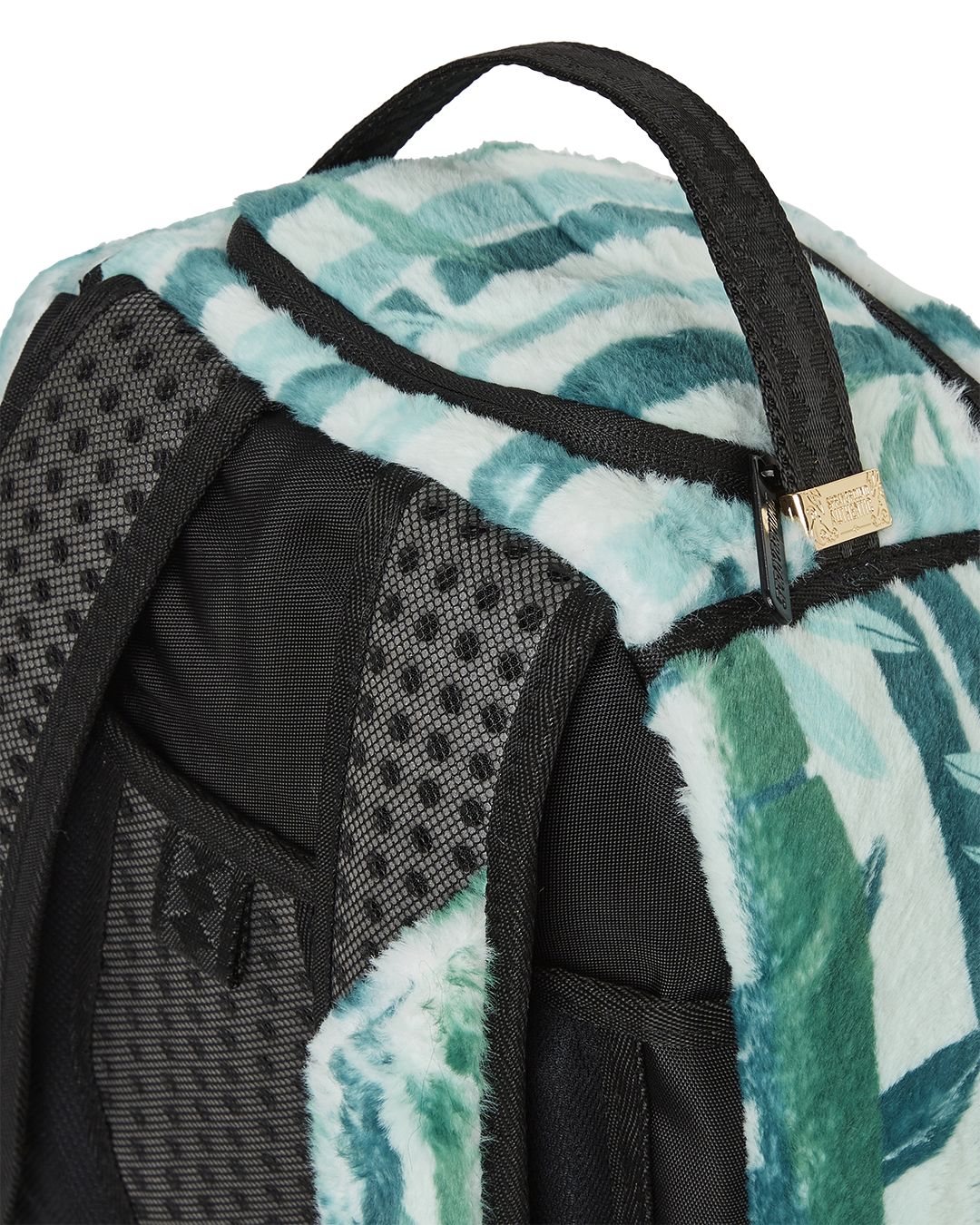 SPRAYGROUND PANDA COZY VELOUR FUR BACKPACK