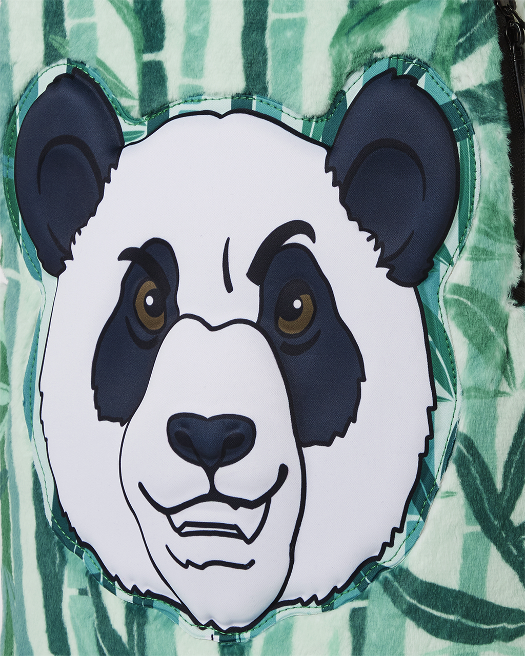 SPRAYGROUND PANDA COZY VELOUR FUR BACKPACK
