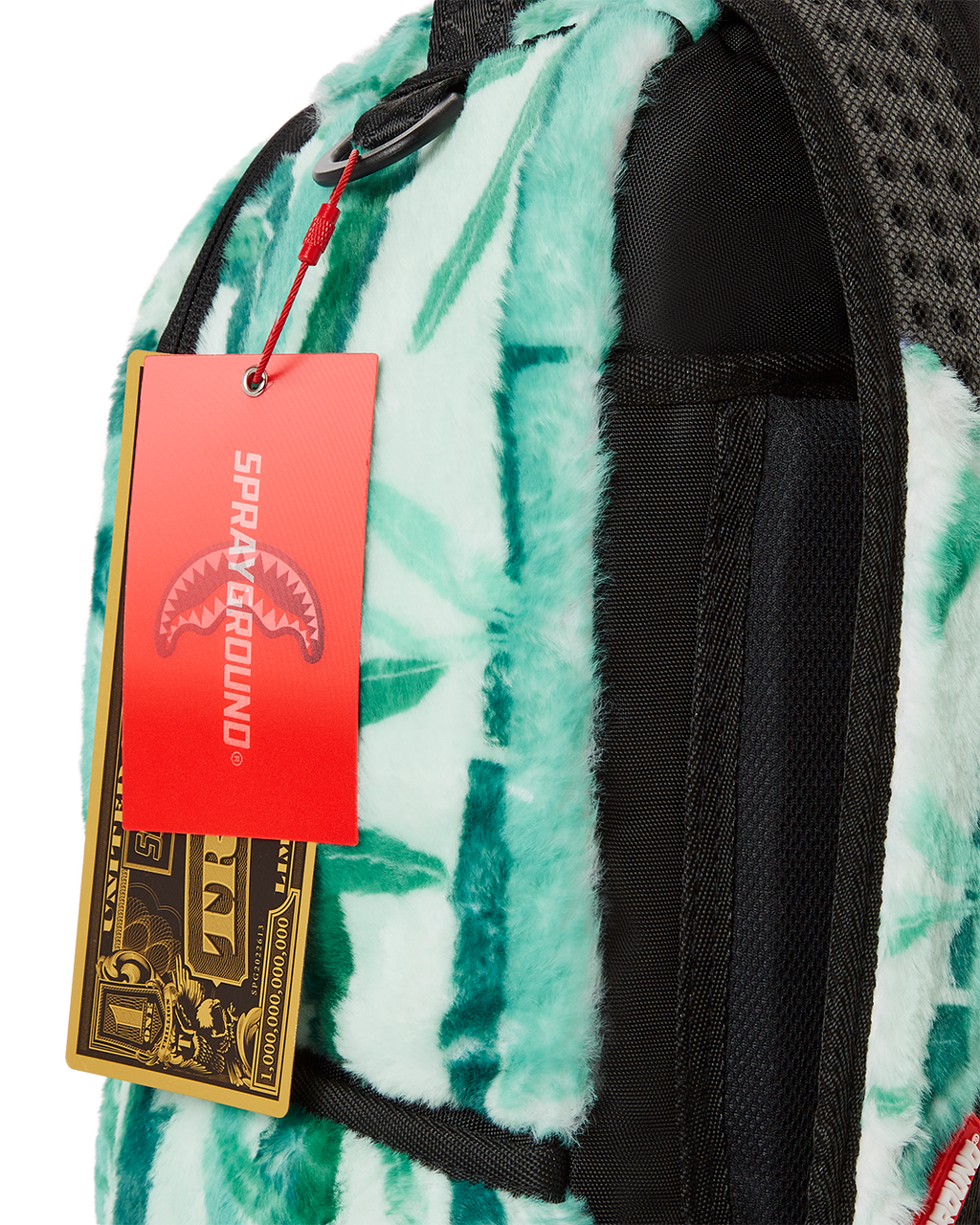 SPRAYGROUND PANDA COZY VELOUR FUR BACKPACK
