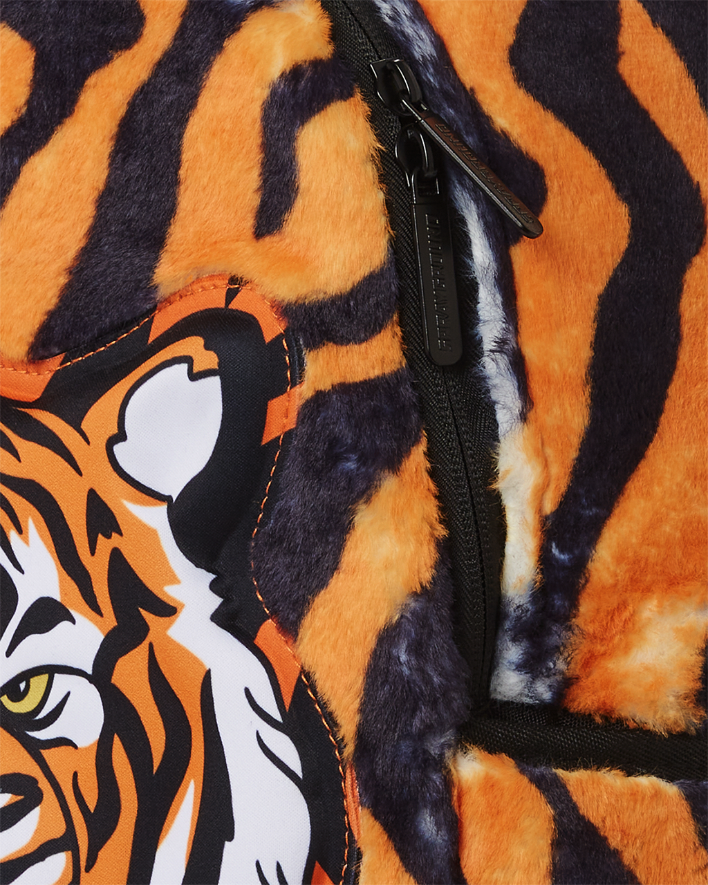 SPRAYGROUND TIGER COZY VELOUR FUR BACKPACK