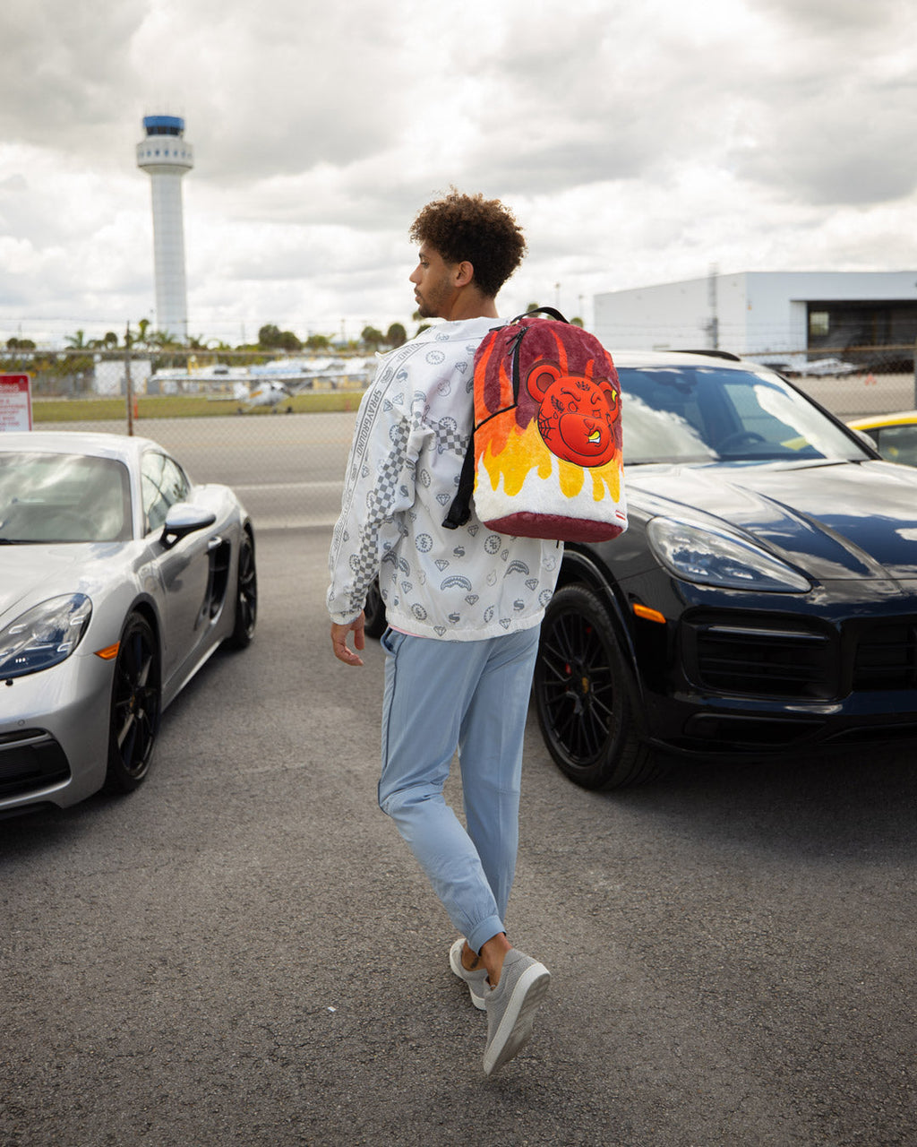 SPRAYGROUND DIABLO COZY VELOUR FUR BACKPACK