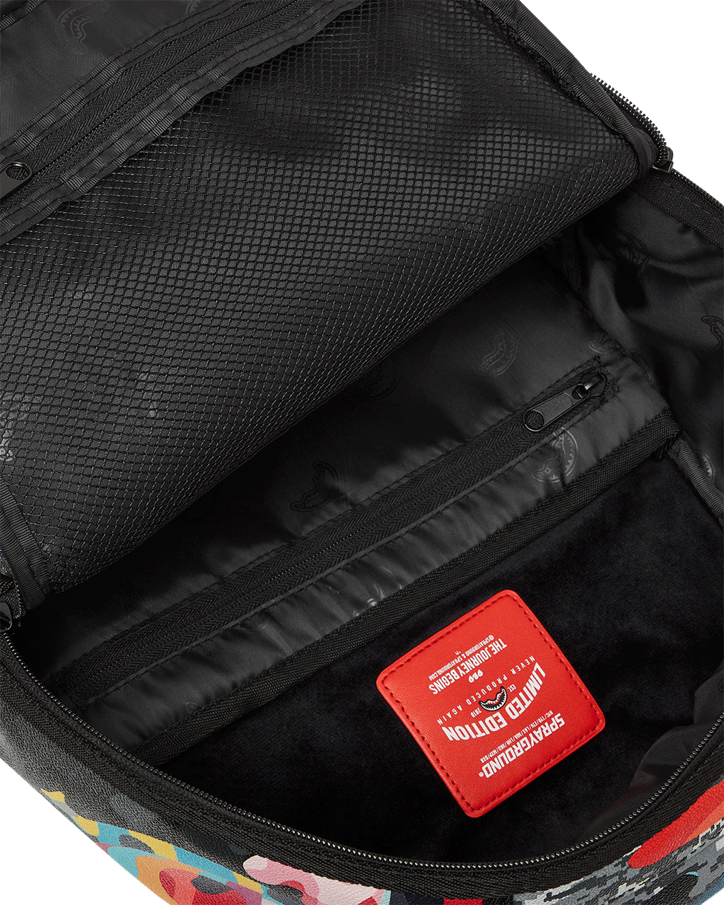 SPRAYGROUND SLICED AND DICED CAMO BACKPACK