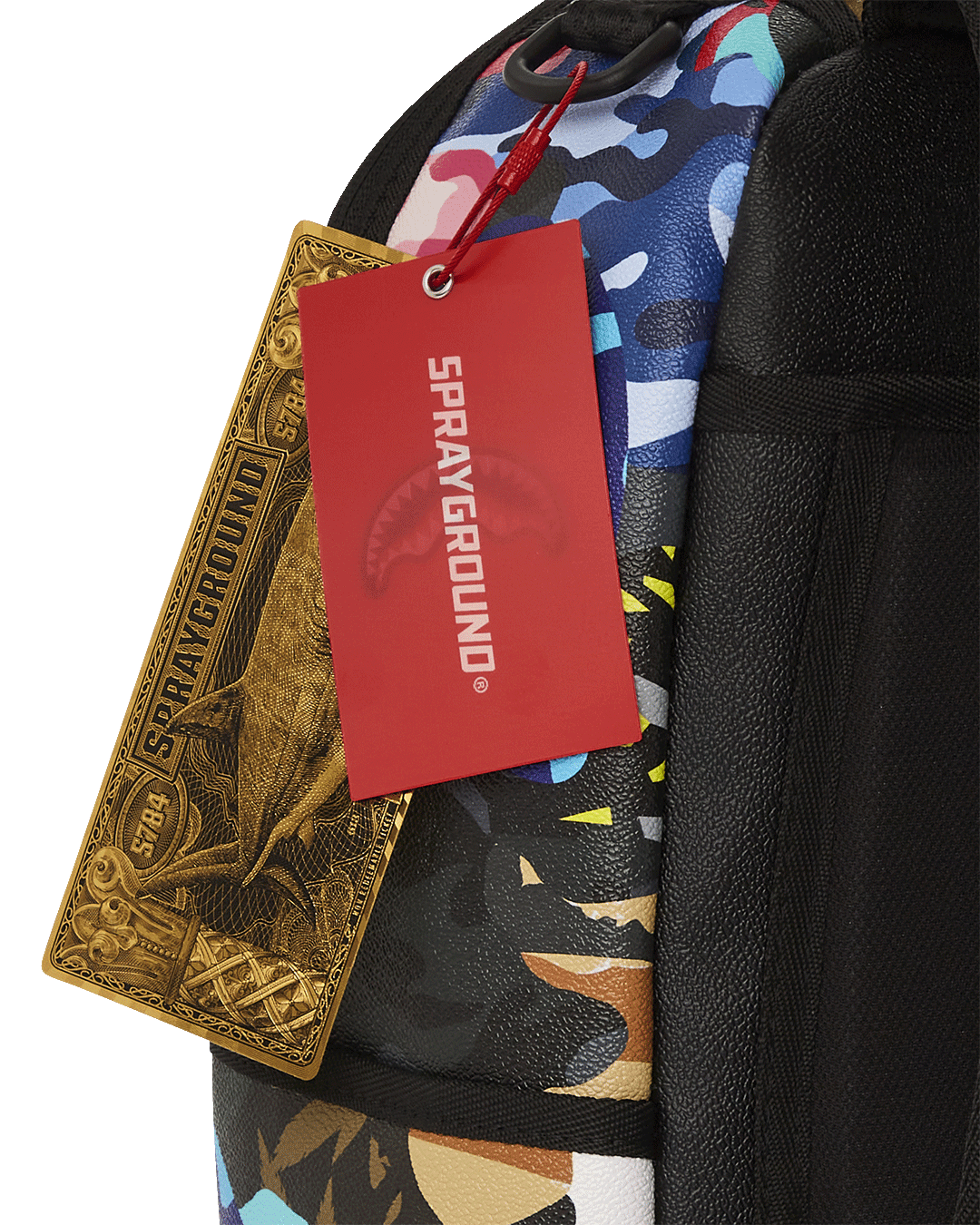SPRAYGROUND SLICED AND DICED CAMO BACKPACK