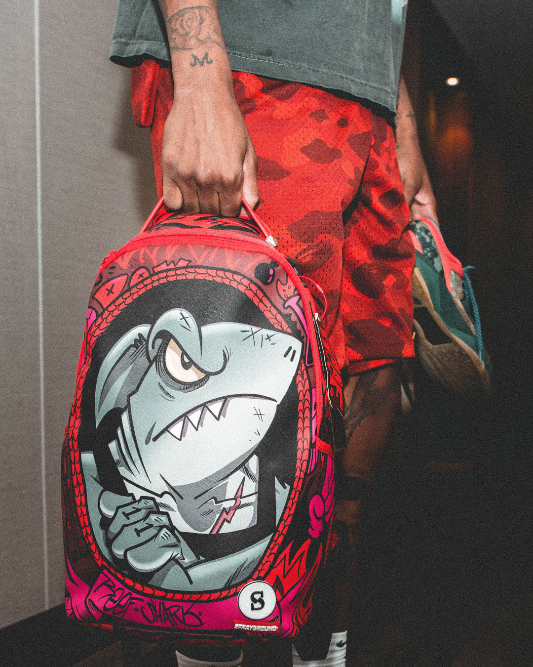 SPRAYGROUND REEF SHARK BACKPACK (SHAREEF O'NEAL COLLAB)