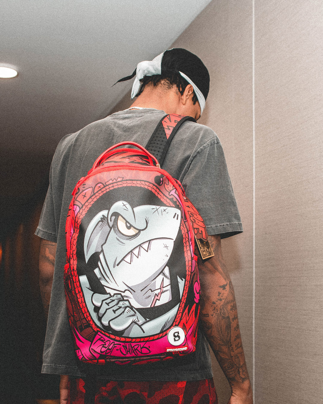 SPRAYGROUND REEF SHARK BACKPACK (SHAREEF O'NEAL COLLAB)