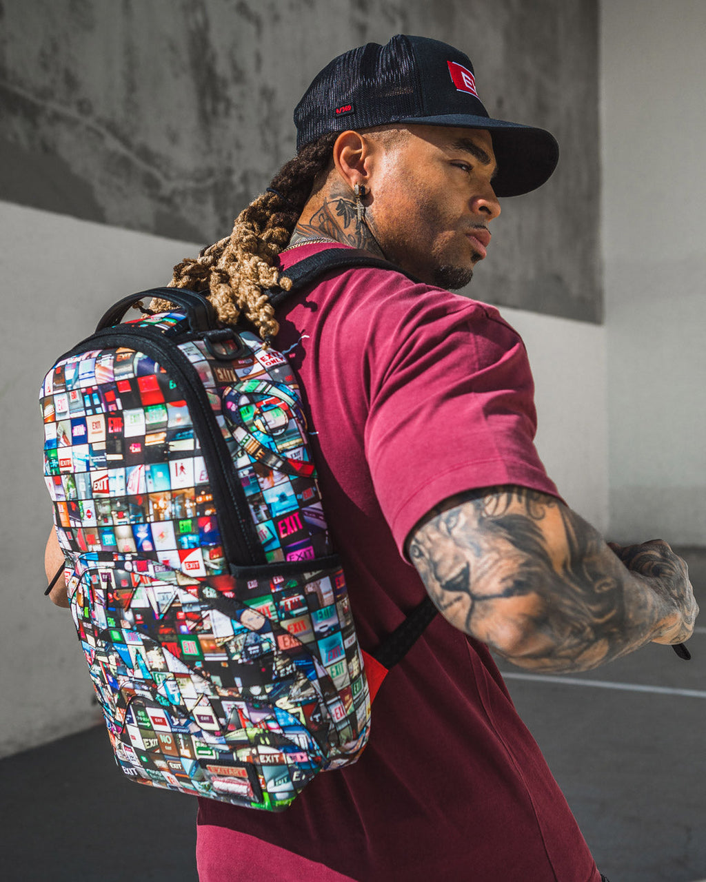 SPRAYGROUND EXIT ART COLLAB BACKPACK (DLXV)