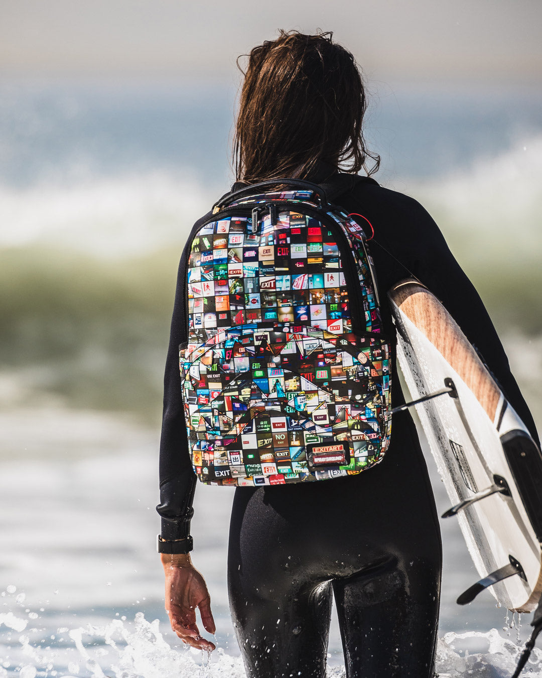 SPRAYGROUND EXIT ART COLLAB BACKPACK (DLXV)