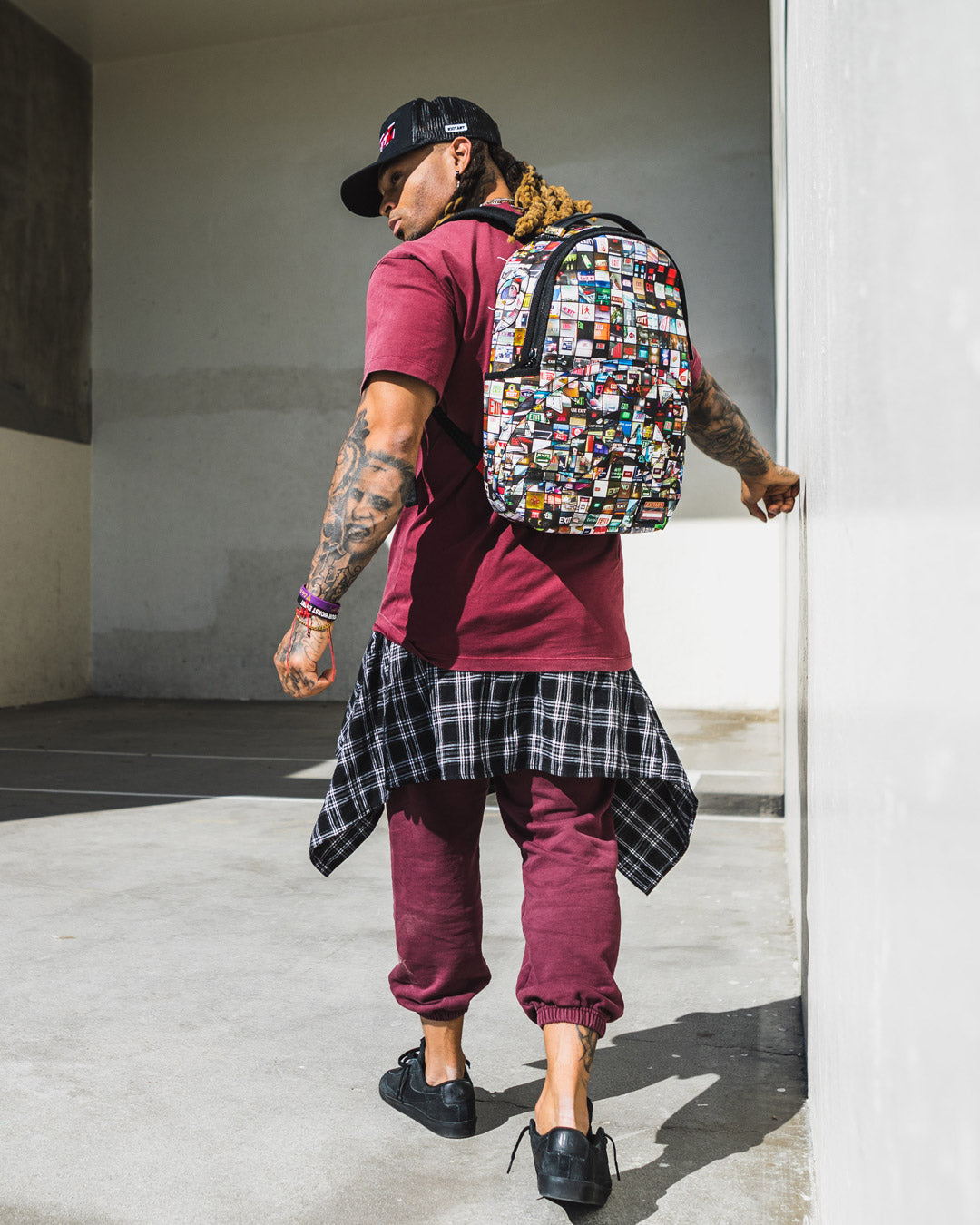 SPRAYGROUND EXIT ART COLLAB BACKPACK (DLXV)