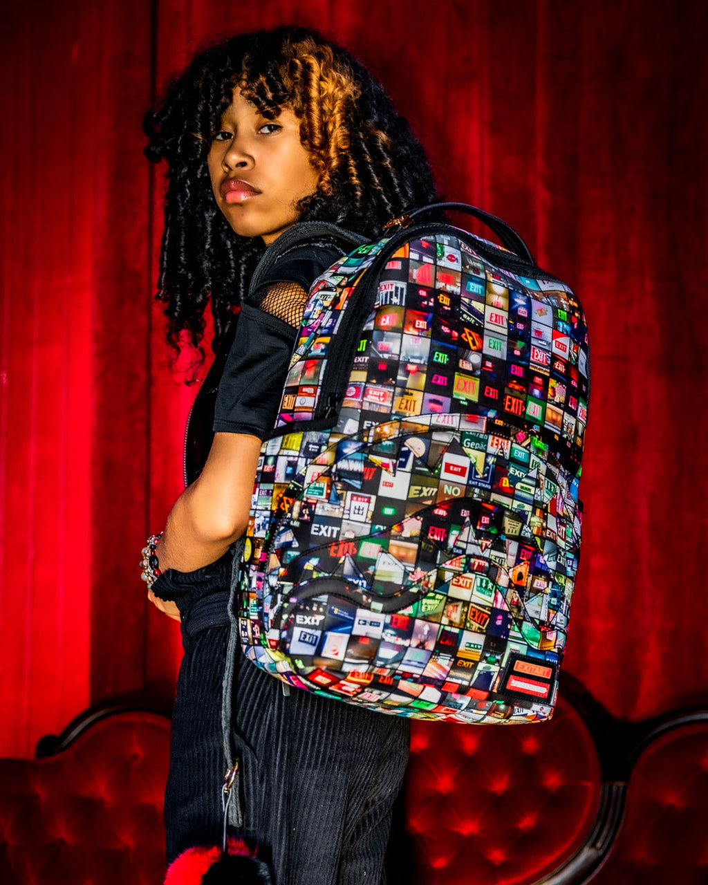 SPRAYGROUND EXIT ART COLLAB BACKPACK (DLXV)