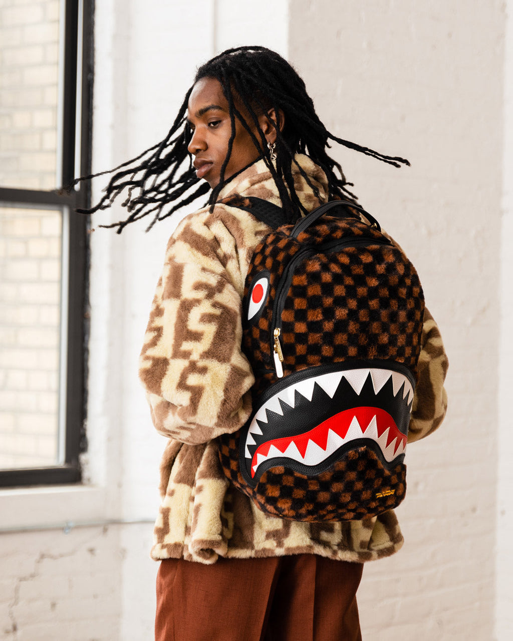 SPRAYGROUND FURRR SHARKS IN PARIS BACKPACK (DLXV)