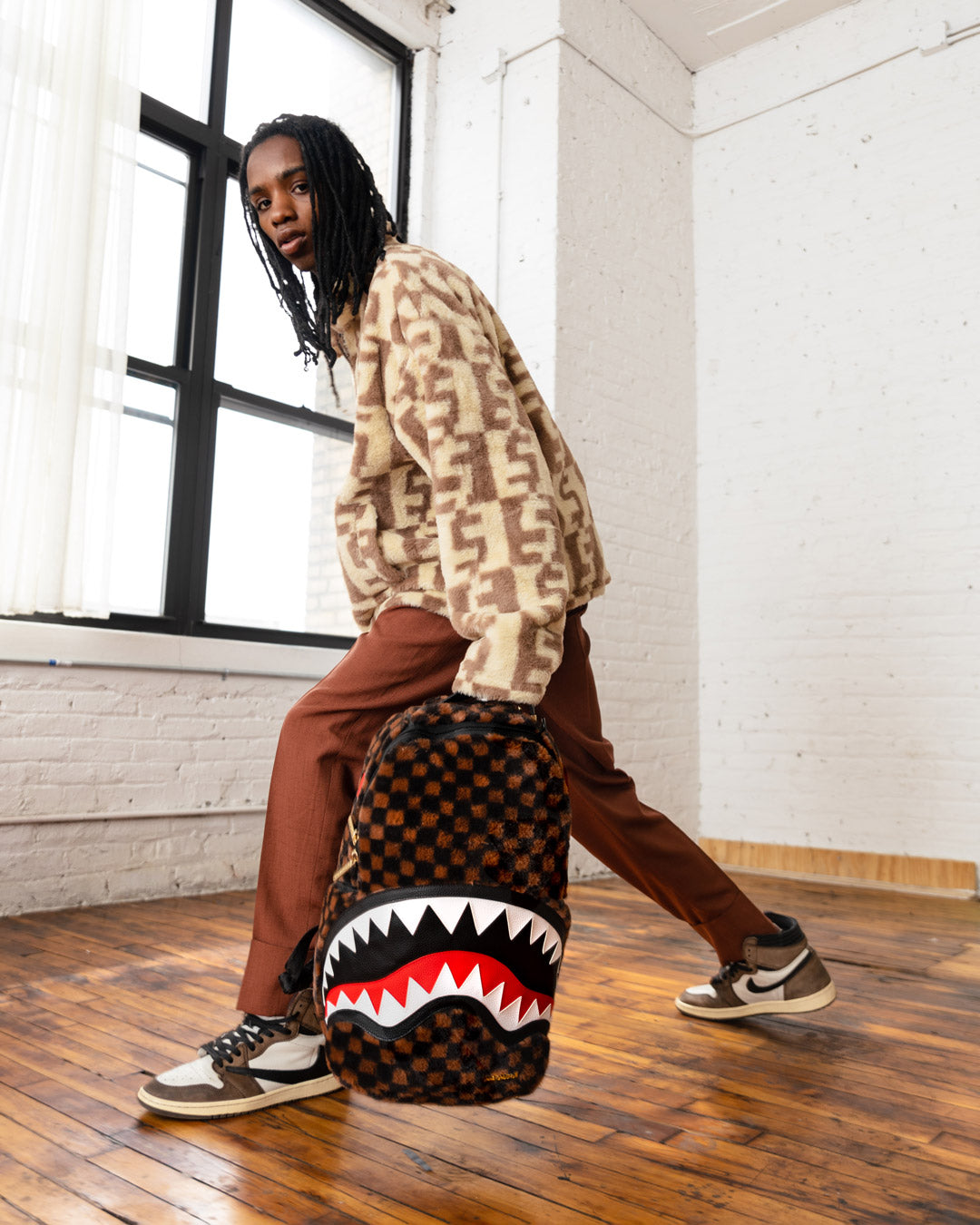 SPRAYGROUND FURRR SHARKS IN PARIS BACKPACK (DLXV)