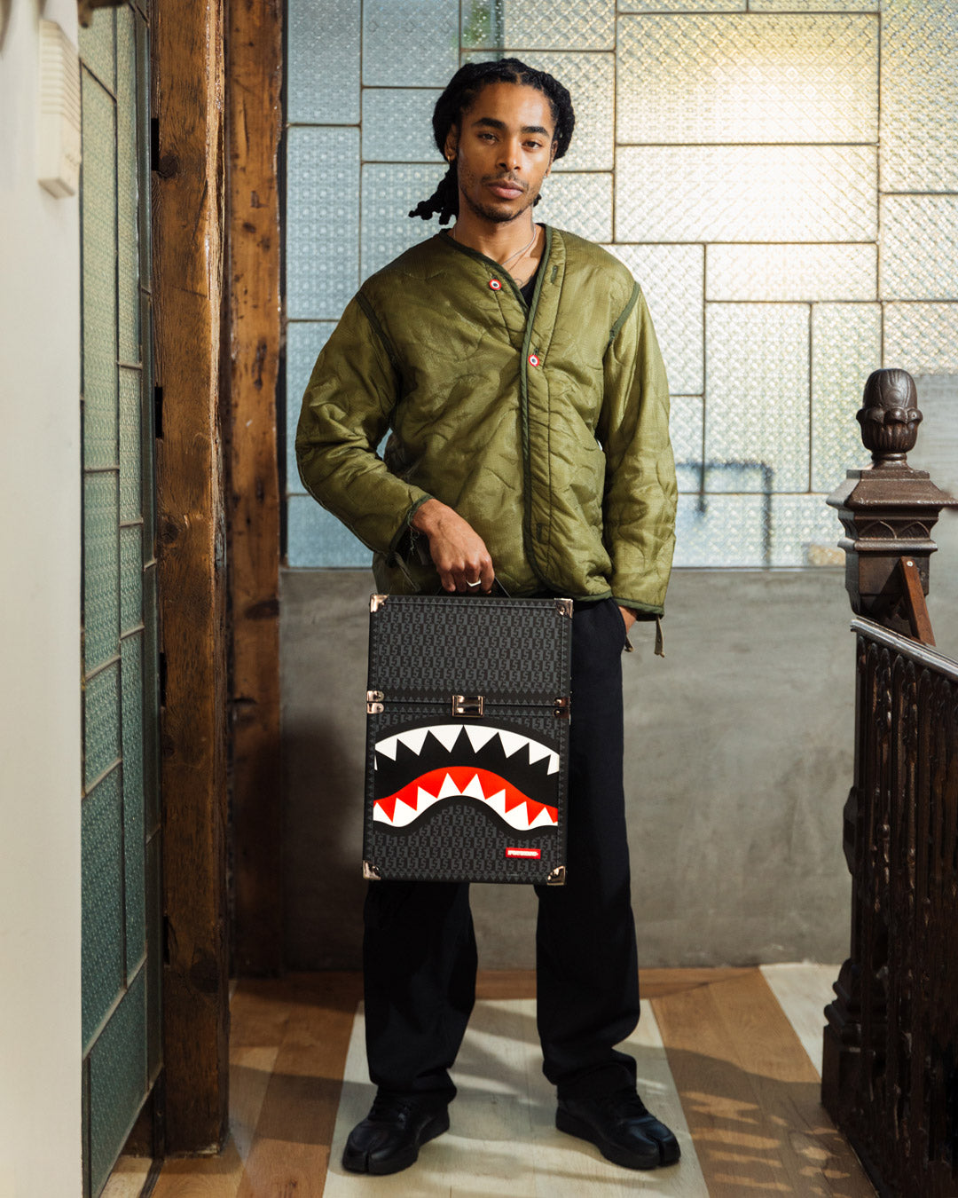 SPRAYGROUND SPRAYGATTI REVV CHATURANGA SHARK 1900 BACKPACK