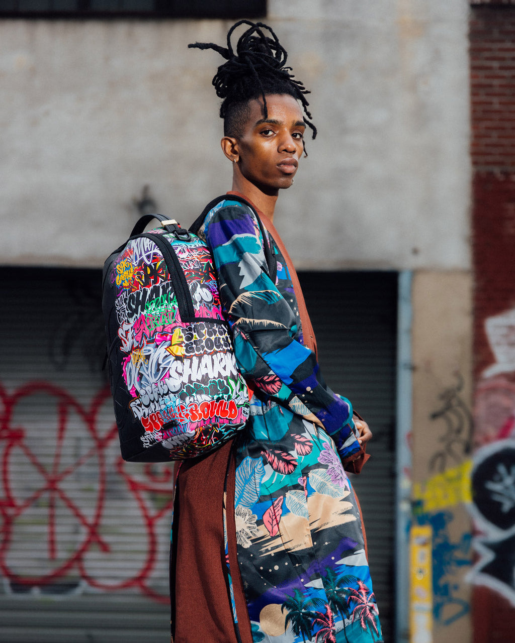 SPRAYGROUND HALF GRAFF NIGHT BACKPACK (DLXV)