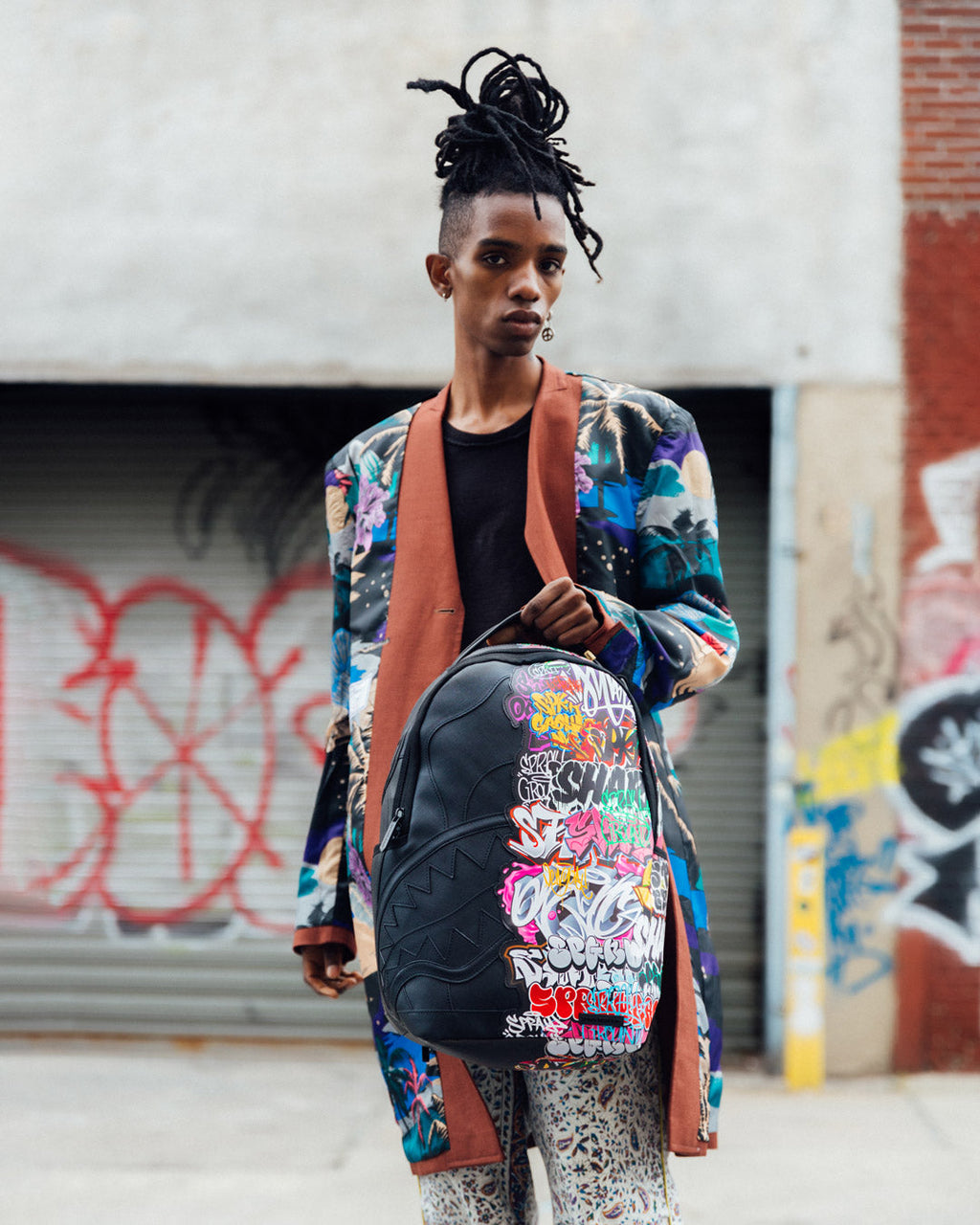 SPRAYGROUND HALF GRAFF NIGHT BACKPACK (DLXV)